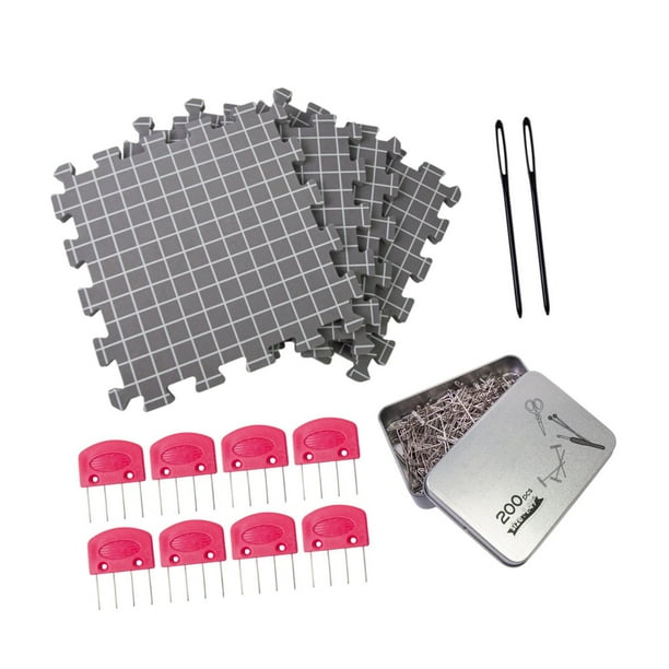 Esterillas de bloqueo para tejer, reutilizables, extra gruesas, portátiles, de espuma resistente y húmedas. 4 piezas estera