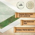 thumbnail image 4 of Battle Grid Game Mat - 3 Pack DOUBLESIDED - Portable Tabletop Role-Playing Map - Dungeons RPG Dice Dragons Starter Set - Tabletop Gaming Paper Terrain - Reusable Figure Board Game - 24 x 36, 4 of 6