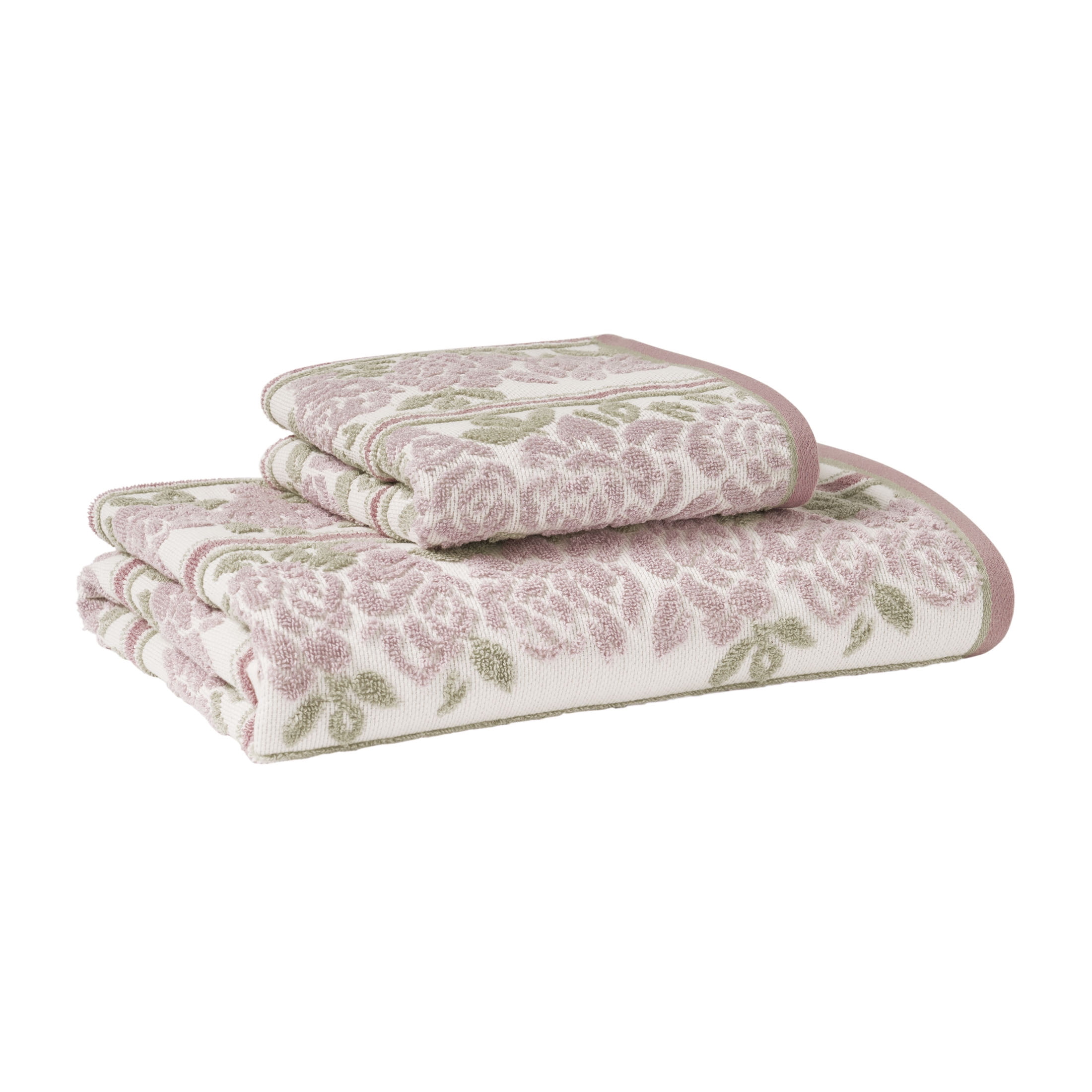 Beautiful by Drew Barrymore Wallpaper Bath Towel, Soft 100% Cotton, Rose Pink