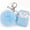 Light blue, variant on V-MORO Airpod Case, Wireless Cute Silicone Protective with Keychain and Pompom, Mint Green