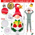thumbnail image 4 of Vaso inflable navideño con forma de gnomo Renbuzhu 150 cm con luz, 4 of 8