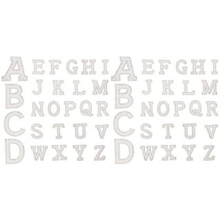 Beaded Pearl Alphabet Letter Stickers, 1/2-inch, 55-piece 