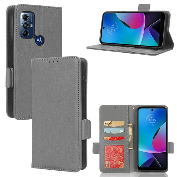 Motorola MOTO G Play 2023 Case , PU Leather Flip Cover Card Slots Magnetic Closure Wallet Case for Motorola MOTO G Play 2023