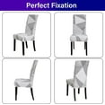 thumbnail image 4 of Stretch Chair Covers Slipcovers Set of 4 Printed Stretchable Dining Chair Slipcover Washable Removable for Kitchen,Hotel,Restaurant, 4 of 6
