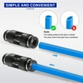 thumbnail image 6 of 5/16" x 5/32" Pneumatic Push to Connect Fittings Straight Union, Black, 6 of 7
