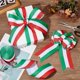 thumbnail image 2 of Cinta de grosgrain a rayas rojas, blancas y verdes de 20 yardas, 2,5 pulgadas, poliéster, bandera italiana, cintas de doble cara, 2 of 9
