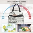 thumbnail image 4 of Fuzoiu Summer Vacation Scene With Camping Van Print Insulated Lunch Bag for Women Men Large Reusable Lunch Box Adult Leakproof Portable Cooler Tote Bags for Work Picnic, 4 of 7
