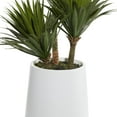 thumbnail image 6 of DecMode 42" Artificial Date Palm Plant in Realistic Leaves and White Fiberglass Pot, 6 of 8