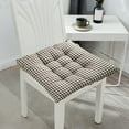 thumbnail image 4 of Tufted Chair Cushion with Ties Seat Pad for Dining Chairs Kitchen Office Chair Comfort Support Indoor Outdoor Use(B), 4 of 6