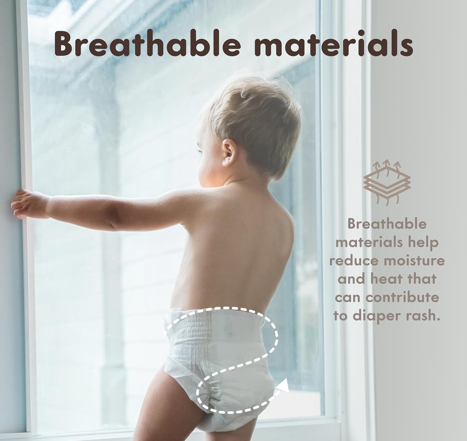 MANEKI Baby Disposable Baby Diapers Size 2 (9-18 lbs) 66 Count, Up to 12-Hour of Comfort, Leak Protection, Super Absorbent, Hypoallergenic (Select for More)
