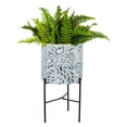 thumbnail image 3 of Painted Metal Planters with Stand Set of 3, 3 of 3