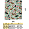 thumbnail image 2 of Dachshund Blanket Cute Dachshund Dog Pattern Throw Blanket for Girls Kids Adults Super Soft Warm Cozy Plush Fleece Flannel Blanket for Sofa Couch Bed Birthday Gifts 40"x50", 2 of 5