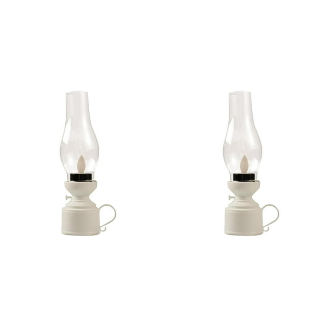 (2-Pack) Rinsvye Retro Flameless Table Lamp Night Lights Led Kerosene Lamps Bedside Cat Lamp Tables Oil Lamps Battery Technology Gadgets Powered Retro Candle Bedrooms Night Lights for Kids Living Ro