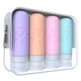 thumbnail image 1 of Botellas de viaje Zafit de 90 ml para artículos de tocador, aprobadas por la TSA, 4 unidades, 1 of 6
