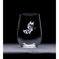 thumbnail image 3 of C&M Personal Gifts 17 oz Butterfly Stemless Wine Glass  (Style B1), 3 of 5