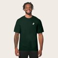 thumbnail image 3 of Dalix Spook a Latte Ghost Embroidered Relaxed Heavy Soft Cotton T Shirt Mens in Forest Green 2XL XX-Large, 3 of 5