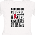 thumbnail image 4 of Inktastic Sickle Cell Awareness Strength Courage and Support Boys or Girls Long Sleeve Baby Bodysuit, 4 of 5