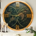 thumbnail image 2 of THE GEARS CLOCK Wall Clock with Real Moving Gears PO-LI_ 24 in Round WOOD-BLACK, 2 of 17