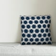thumbnail image 2 of Creative Products Navy and White Lattice 18x18 Spun Poly Pillow, 2 of 2