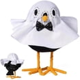 thumbnail image 3 of Halloween standing bird statue, ghost bird statue, black, 3 of 5