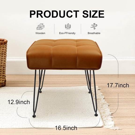 Vanity Stool, Makeup Stool, Vanity Stools for Makeup, Vanity Chair, Vanity Stool Seating, Vanity Chair for Makeup Room (Brown)