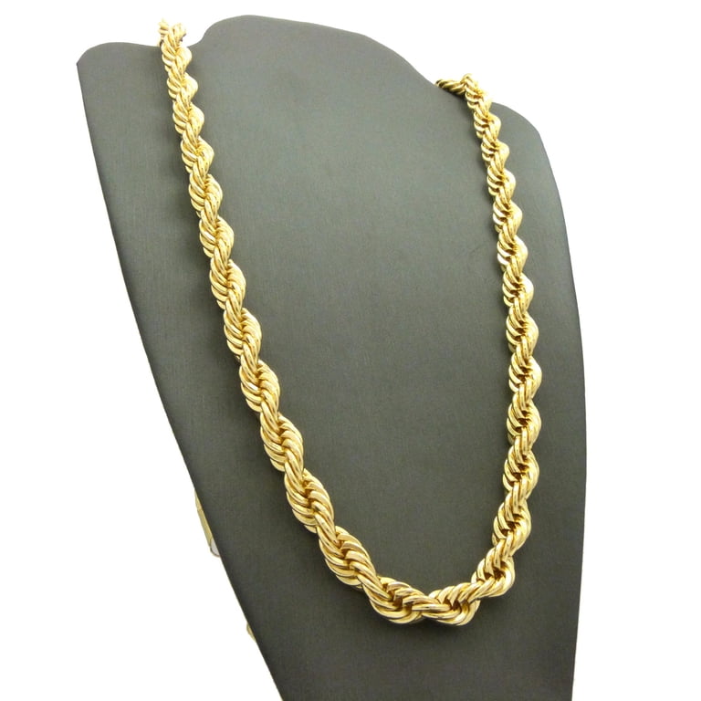 Gold Rope Loop Hip Hop Gold Rope Chain