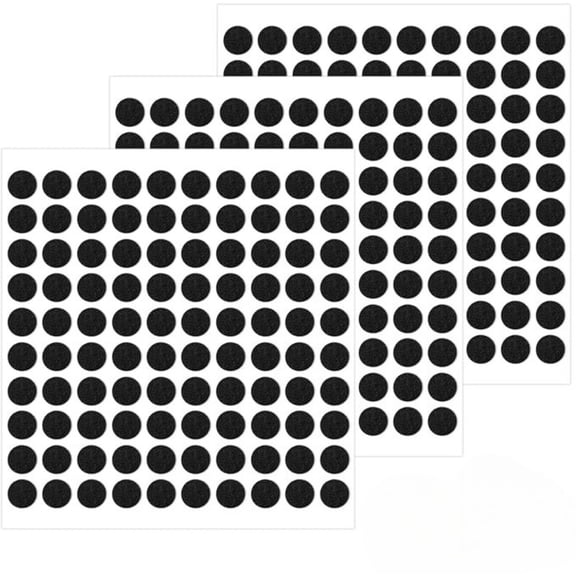 Small Felt Pads 300 Pcs 0.39 inch Thin Furniture Dots Self-Adhesive for Cabinet Doors