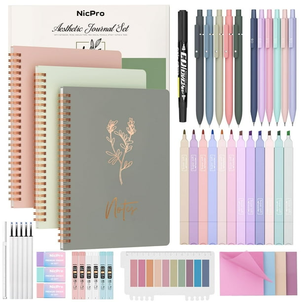 Set de papelería Nicpro Bible Journal 3, cuaderno en espiral, 50 unidades