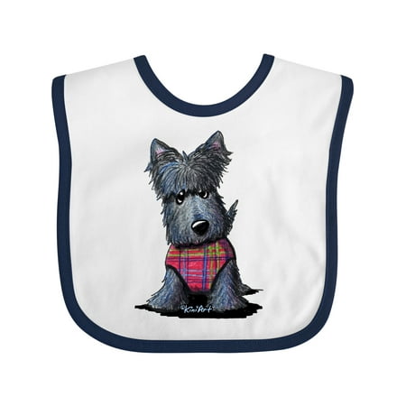 

Inktastic Scottie Dog in Plaid Gift Baby Boy or Baby Girl Bib