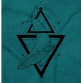 thumbnail image 2 of Triangle Whale Symbolic Spirit Animal Men's Graphic T Shirt Tees Brisco Brands 4X, 2 of 6