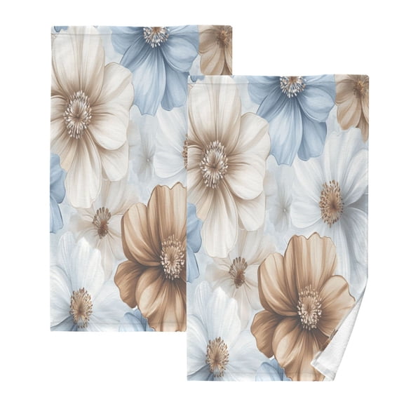 BZSMCE Face Towel Hand Towel Bath Towel Cotton Bath Towel Sets Hand Bath Towels Fashion Floral Serenade Pattern