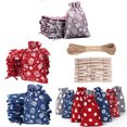 thumbnail image 1 of Bolsa de Lino de Navidad 24 Piezas Bolsas de Yute con Cordón de Navidad Calendario de Adviento de Navidad Bolsas de Regalo para Bodas Cumpleaños Regalos de Fiesta Infantil ANGGREK Otros, 1 of 8