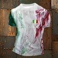 thumbnail image 3 of oqasdz T Shirts for Man Casual Italian Flag Print Comfortable Breathable Short Sleeve for Daily Wear Sports and Leisure Activities Tee Top, 3 of 3