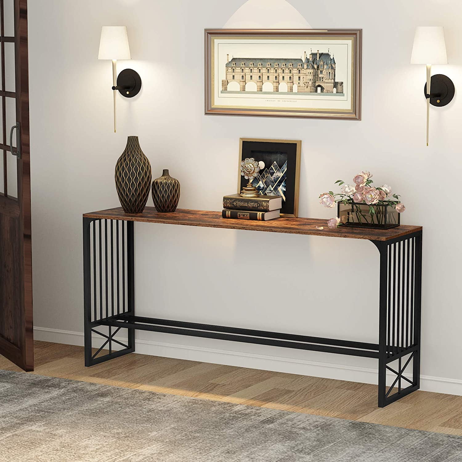 Buy Tribesigns 70.9 inch Extra Long Sofa Table, Narrow Console Table