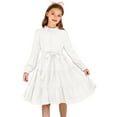 thumbnail image 5 of Arshiner Flower Girl Dress Party Wedding Fancy Fall Long Sleeve Tween Christmas Dresses, 5 of 8