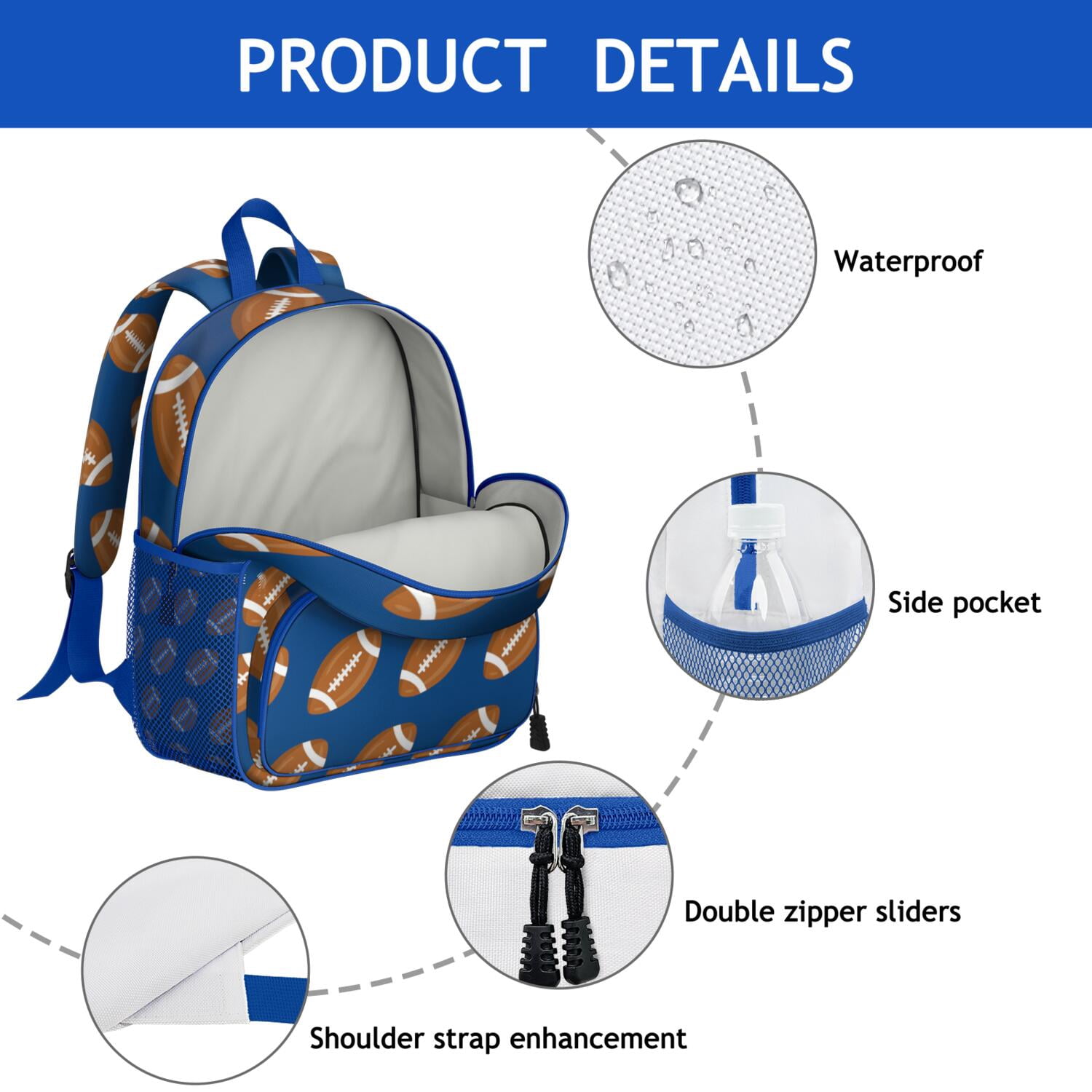 Breathable Padded Backpack for Kids - Spine-Friendly, Waterproof with Prints for Baseball and Basketball