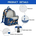 thumbnail image 2 of Students Sports Backpack - Baseball, Softball, Football Print, Comfortable Dual Shoulder Support, Durable Oxford Fabric, 2 of 3