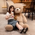 thumbnail image 5 of 1 unidad, recién llegado, oso de peluche gigante suave y tierno, 5 colores, recién llegado, regalo de cumpleaños para niños, 5 of 5