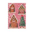 thumbnail image 6 of Yayeee Garden Flag 12"x18" Double Sided Outdoor Yard Lawn Holiday Decorations, Brown Gingerbread Houses, 6 of 6