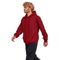 thumbnail image 2 of Nestiefly Mens Cotton Hooded Fashion Long Sleeve Hoodies Casual Drawstring with Pockets Pullover Sweatshirt for Men 2026 Wine 3XL, 2 of 7