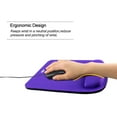 thumbnail image 5 of NEX Mouse Pad with Memory Foam Wrist Rest, Non-slip Rubber Base Mouse Mat for Typist Office (Purple), 5 of 6