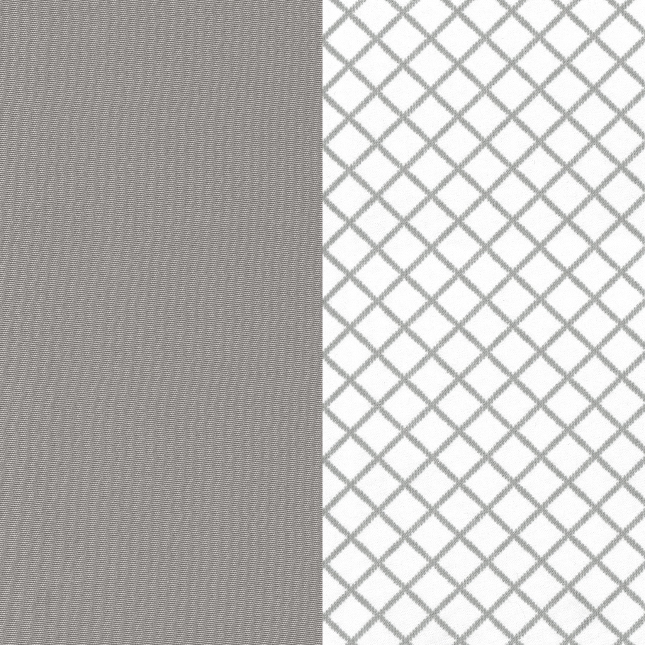 Chicco Lullaby Playard Fitted Sheets, Deep Pockets, Secure Fit - Grey Diamond (Grey/White), New