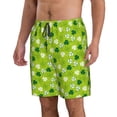 thumbnail image 2 of Kdxio St Patrick's Day7 Pattern Mens Casual Shorts - Drawstring Summer Beach Sports Shorts for Men, 2 of 9