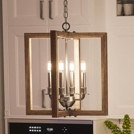 

Urban Ambiance Luxury Coastal Chandelier Size: 18-3/4 H x 16 W with Farmhouse Style Elements Galvanized Steel Finish UHP2740