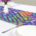 thumbnail image 4 of Yayeee Table Runner 70 inches Long Home Kitchen Dinning Party Decoration, Green Wavy Pattern, 4 of 7