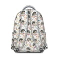 thumbnail image 3 of Hedgehog and Mushroom Backpack for School,Cute School Bag,Schoolbag with Adjustable Shoulder Straps & Padded Back,15.3"x11"x7.1".﻿, 3 of 6