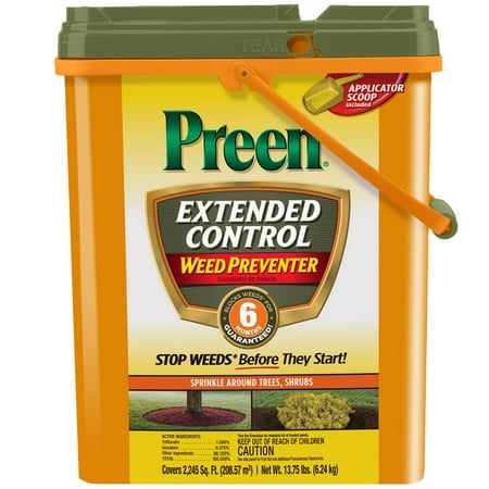 Preen Extended Control Weed Preventer, 13.75 lb covers 2,245 sq (Best Price On Preen Weed Preventer)