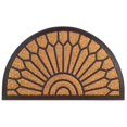 thumbnail image 1 of Imports Decor 401NBRCM Half Round Lily Door Welcome Mat, 1 of 2
