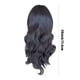 thumbnail image 3 of Pelucas con flequillo para mujer, peluca ondulada suelta, peluca de fibra química, cabello largo, pequeña, rizada, cubierta para la cabeza, peluca rizada negra de seda mate de alta temperatura., 3 of 5