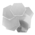 thumbnail image 3 of 12 Uds. Adhesivo removible para pared de vinilo con espejo 3D, decoración del hogar, arte DIY (80*70*40mm dorado), 3 of 9